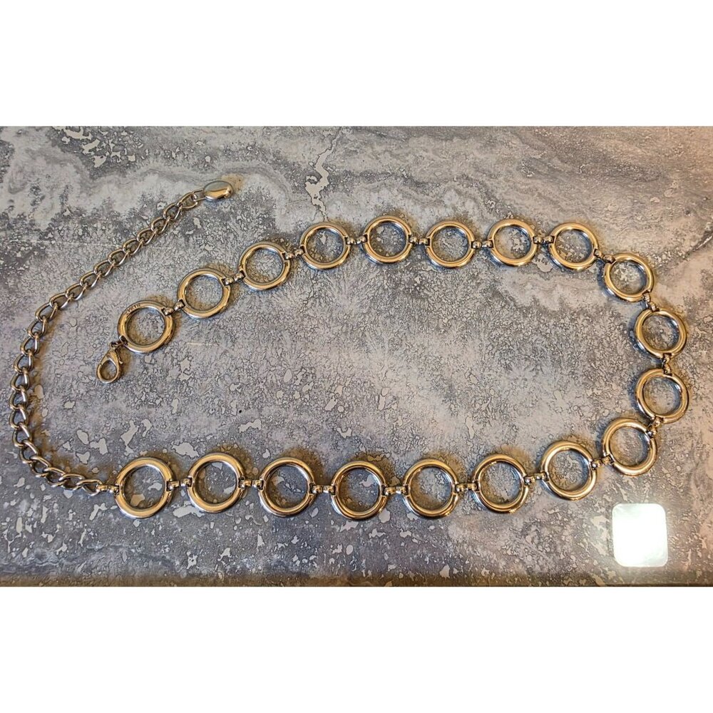 Made‎ in Spain Ring Link Belt Adjustable Chain 38"